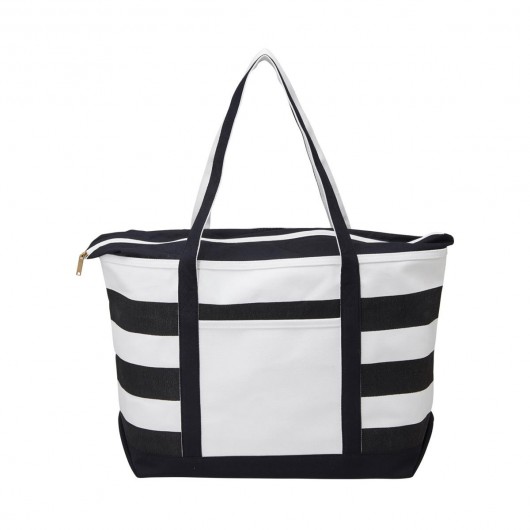Fashionable Boat Totes Black Front